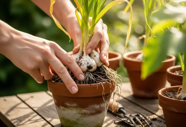 Harvesting Garlic