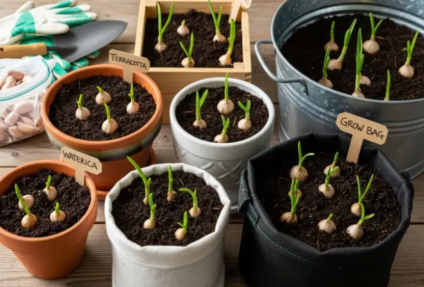 Right Container for Garlic