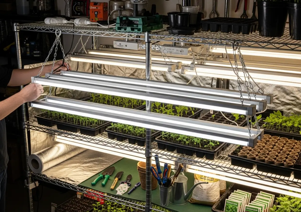 Setting Up Your Grow Light Station