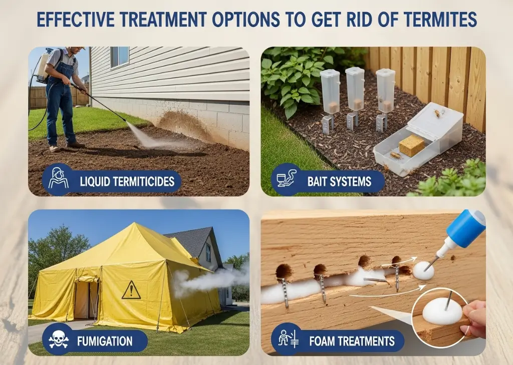 Choose Effective Treatment Options to Get Rid of Termites