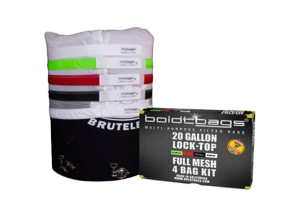 20 Gallon Full Mesh Stacker Lock Top 4 Bag Kit