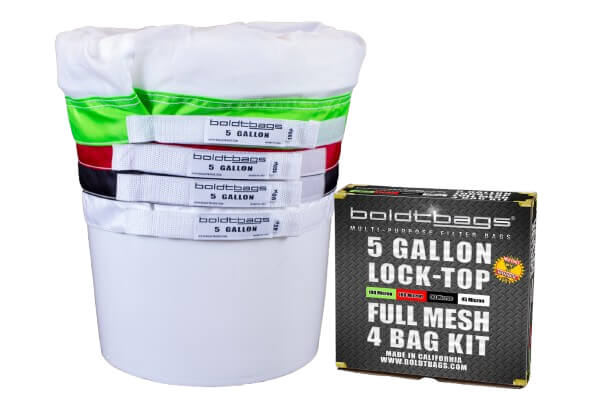 5 Gallon Full Mesh Stacker Lock-Top 4 Bag Kit