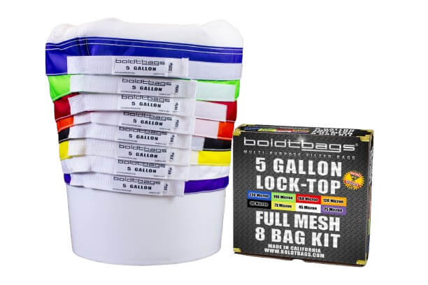 5 Gallon Full Mesh Stacker Lock-Top 8 Bag Kit