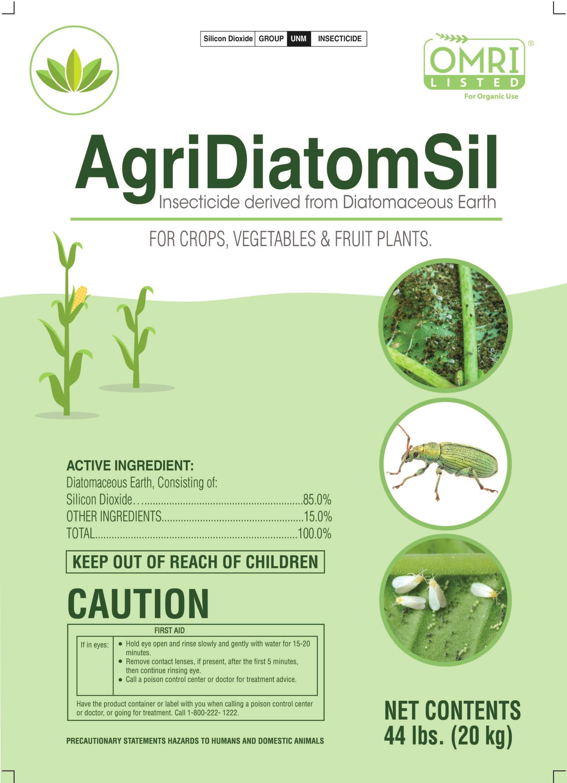 AgriDiatomSil Organic Insecticide - MegaSilica