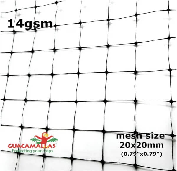 Guacamallas® 4.3m By 1500m Bird Netting Fob Hollister