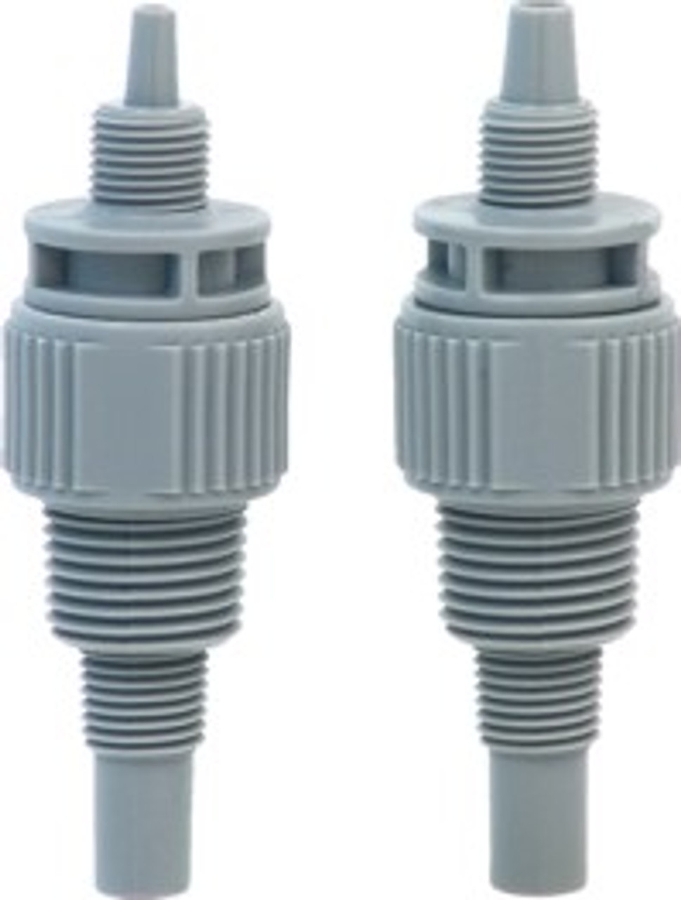 Blue-White Injection Fitting With Connection Nut