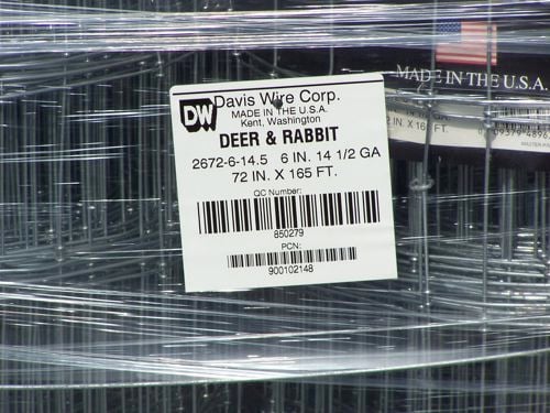 Deer & Rabbit Fence, 72" x 14 Gauge x 165'