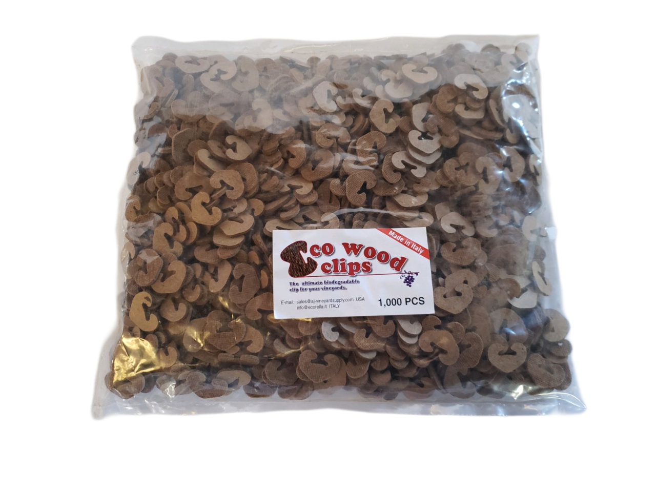 Eco Wood C-Clip 1000/Bag