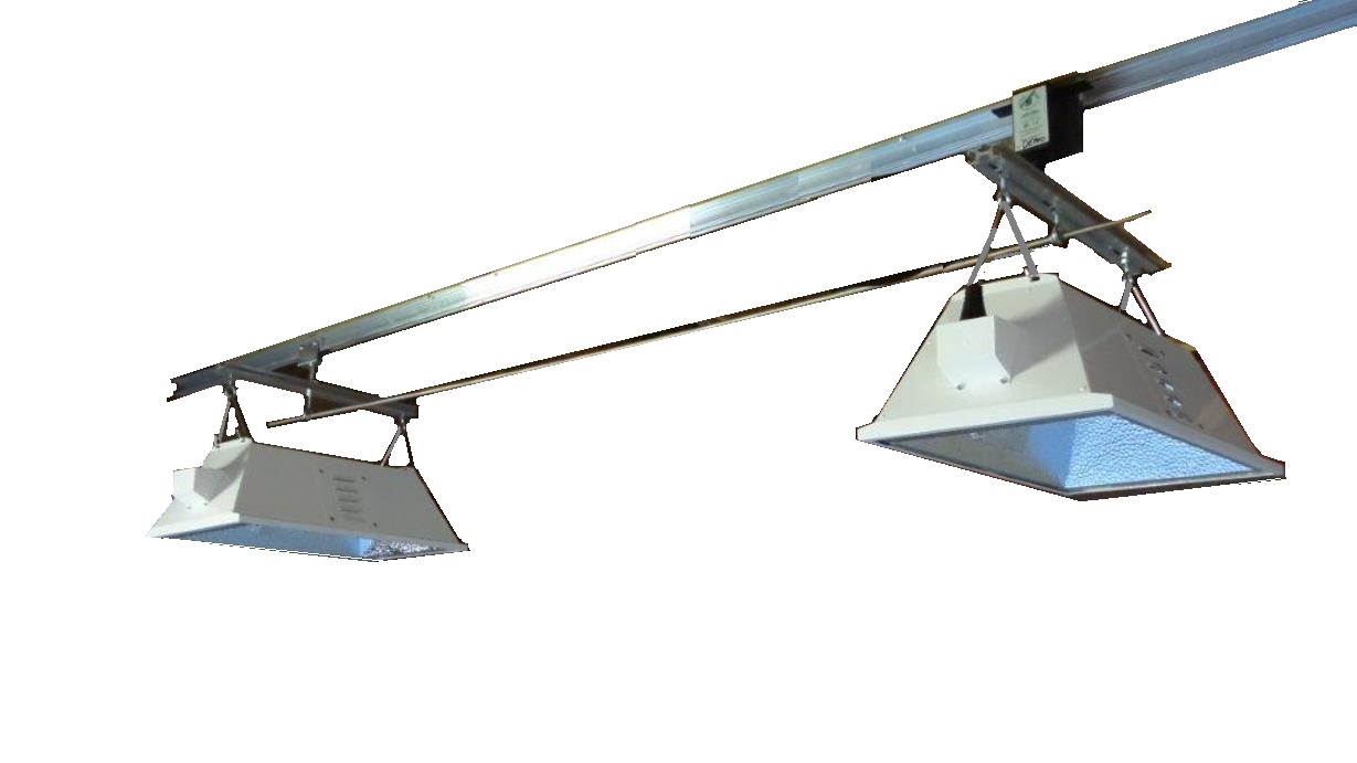 Light Rail Add A Lamp Kit - Extreme Duty Trolley Wheels Now as Standard - Light Mover Grow Light System