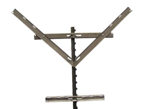 Crossarm - 30" V Style 1 Slot EA. Side-2 Extra Notch 4'' And8'' EA. Side