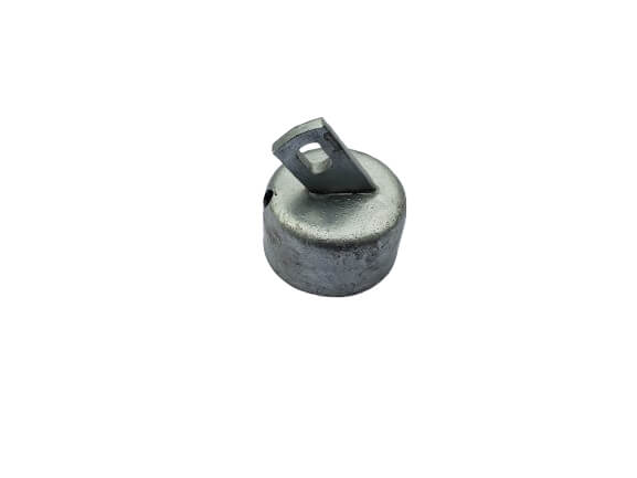 Rail End Cap - Offset 2-1/2" (Fits 2-3/8" OD Pipe) Hot Dipped Galvanized