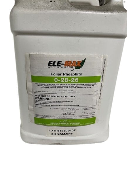 Ele-Max Foliar Phosphite 0-28-26 - 2.5gal