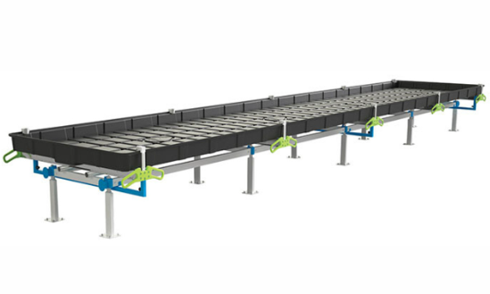 BOTANICARE SLIDE BENCH: 4FT WIDE x 10.5FT LONG x 12IN HIGH