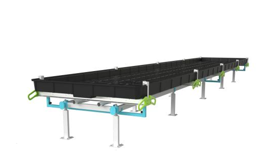 BOTANICARE SLIDE BENCH: 4FT WIDE x 10.5FT LONG x 20IN HIGH
