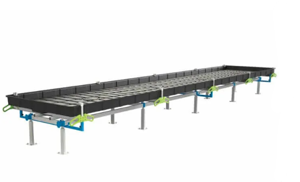 BOTANICARE SLIDE BENCH: 4FT WIDE x 100.5FT LONG x 12IN HIGH, TRILOCK