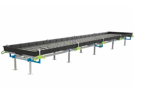 BOTANICARE SLIDE BENCH: 4FT WIDE x 100.5FT LONG x 20IN HIGH