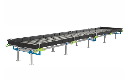 BOTANICARE SLIDE BENCH: 4FT WIDE x 14.5FT LONG x 12IN HIGH, TRILOCK