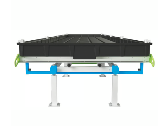 BOTANICARE SLIDE BENCH: 4FT WIDE x 20.5FT LONG x 30IN HIGH, TRILOCK