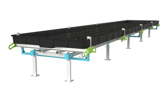 BOTANICARE SLIDE BENCH: 4FT WIDE x 32.5FT LONG x 20IN HIGH