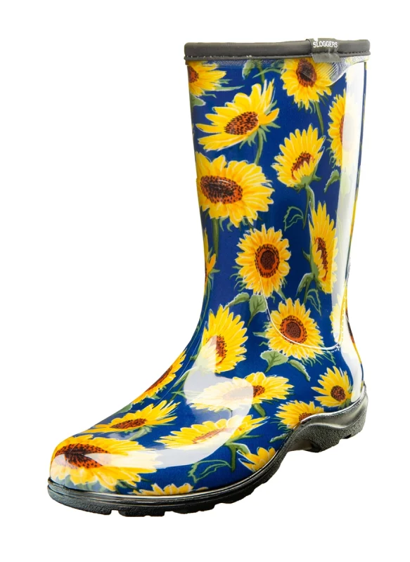 Sloggers Womens Boot w/ Trim Sunflower Blue Size 7