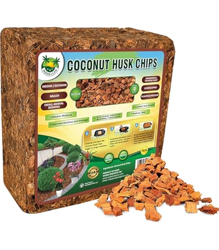 Coconut Husk Chips - Premium Organic Mulch