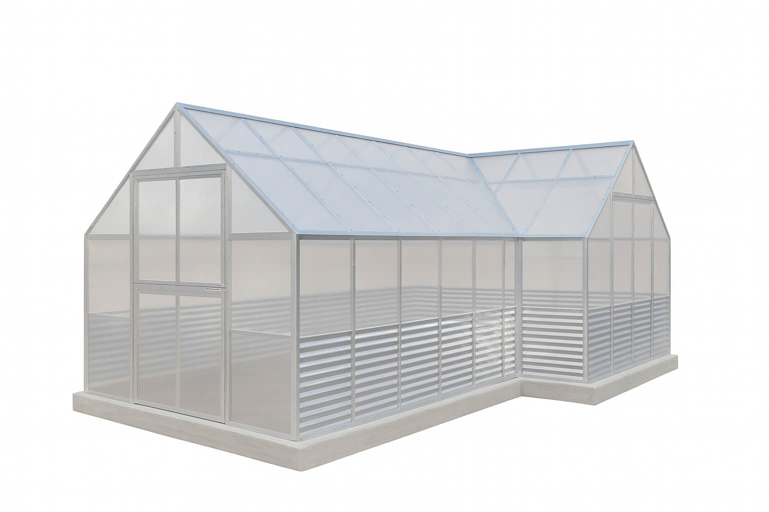 A-Frame Modular Greenhouse - Pop-Out-8' x 20' w/ 4'