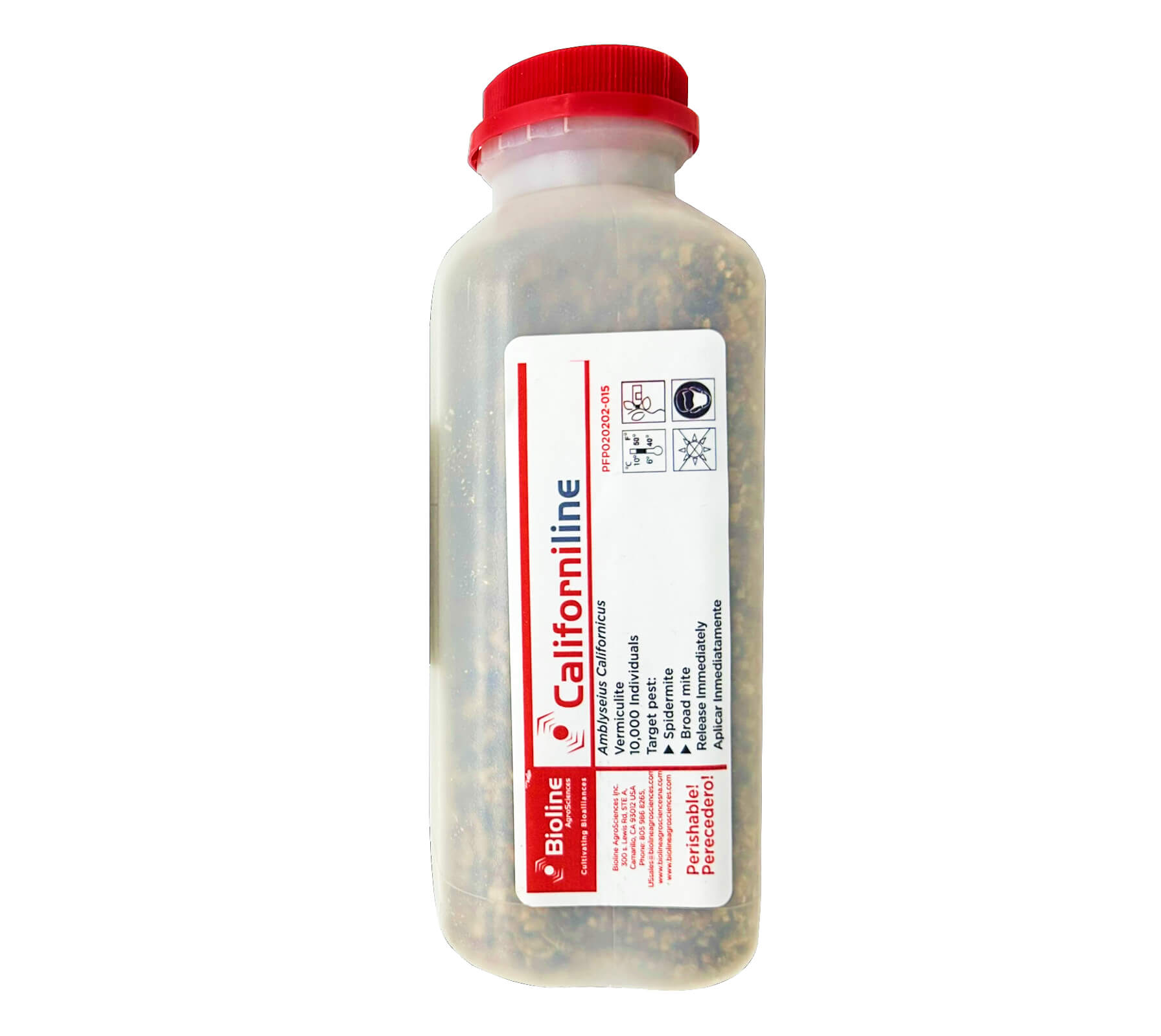 Californiline -Vermiculite - 10000 Individuals - 1/2 Ltr Bottle
