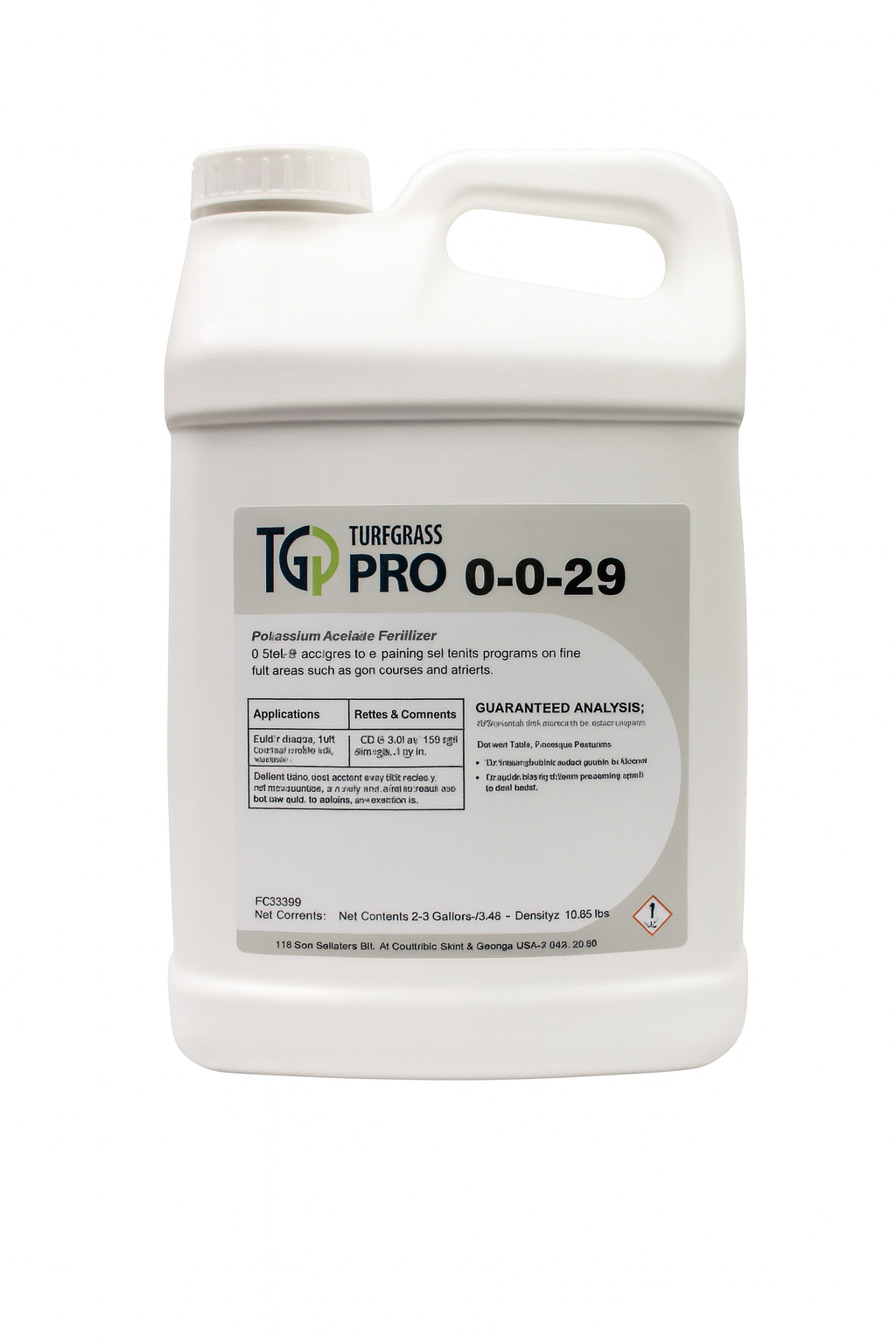 2.5 Gal Jug Fertilizer-1 Acre - 0-0-29
