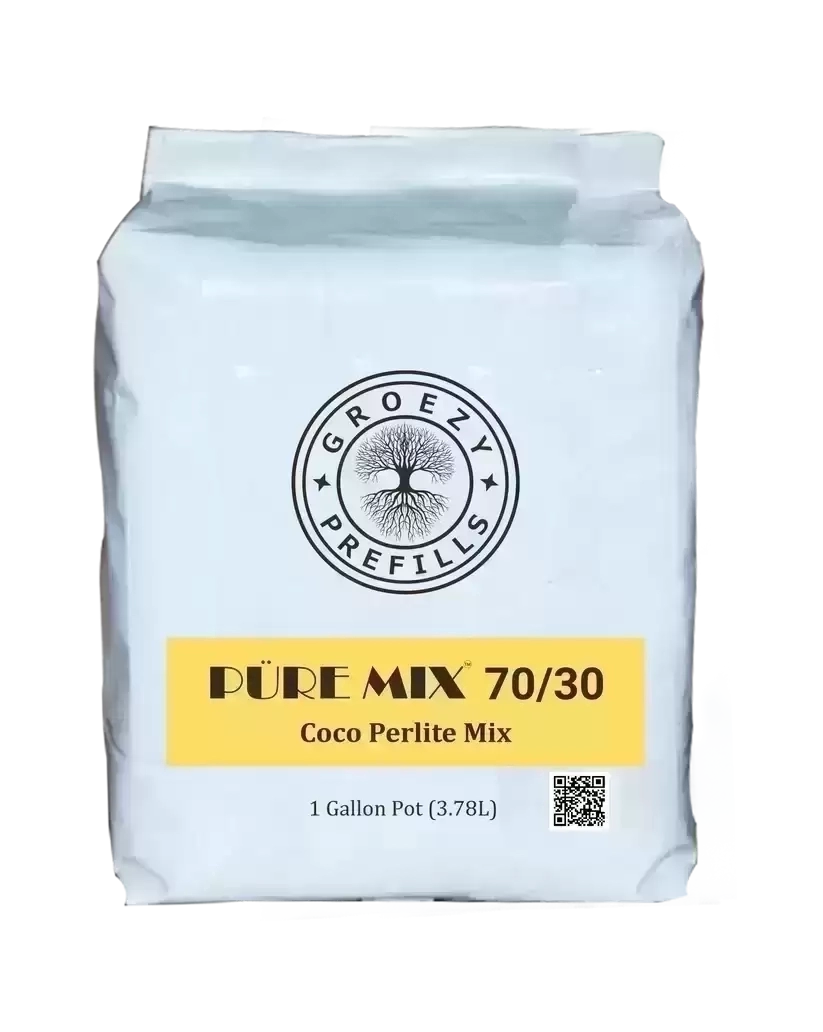 GroEzy™ 1 Gallon Prefilled 70/30 Coco Perlite Grow Bag - The Coco Depot