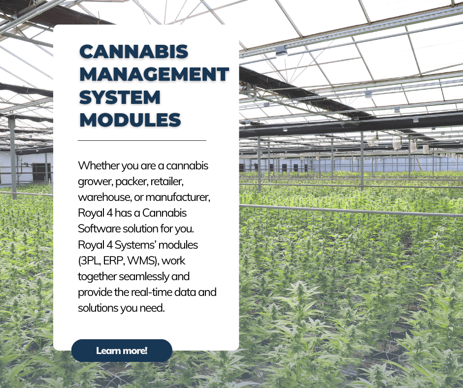 Cannabis Management System Modules - Royal 4 Systems