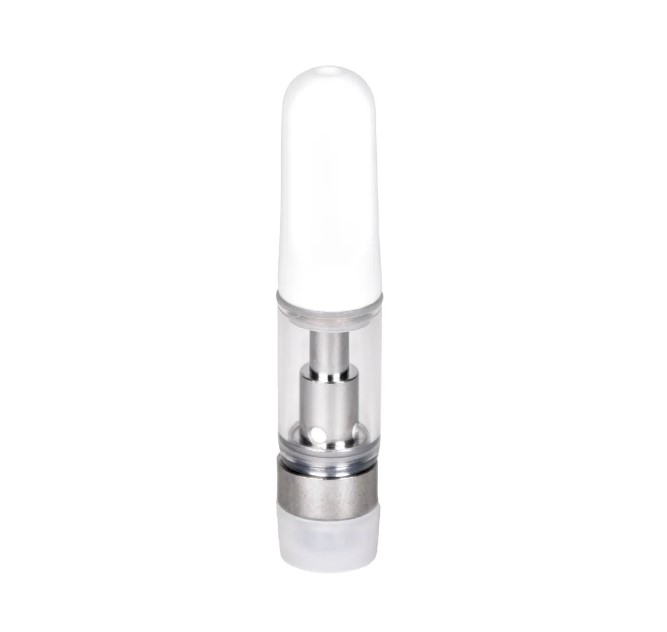 Empty 0.5mL 510 White Tip Vape Cartridge - Vape Pens Wholesale