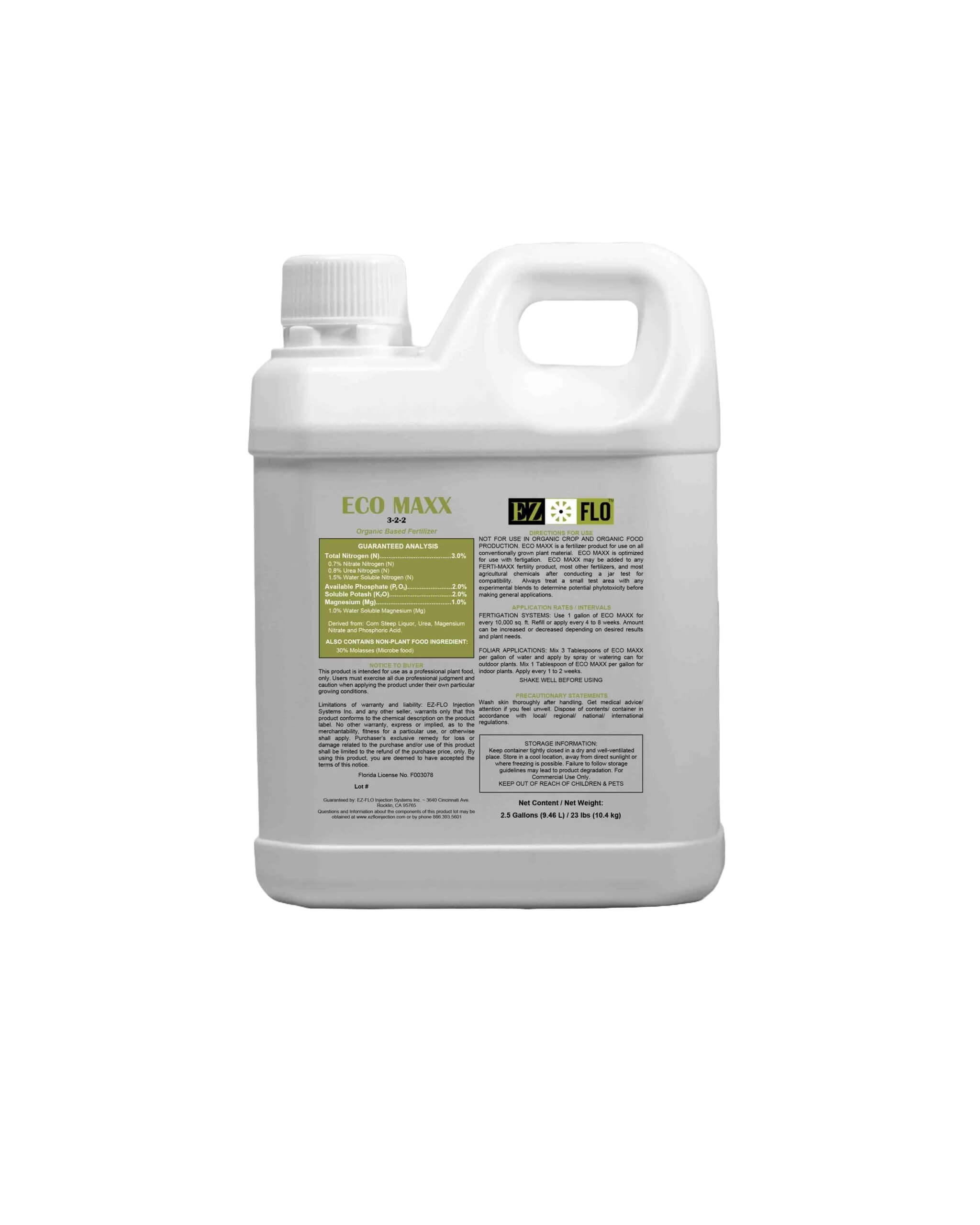 ECO-MAXX Organic Based Liquid Fertilizer with Humic, Fulvic, & Mycorrhizae