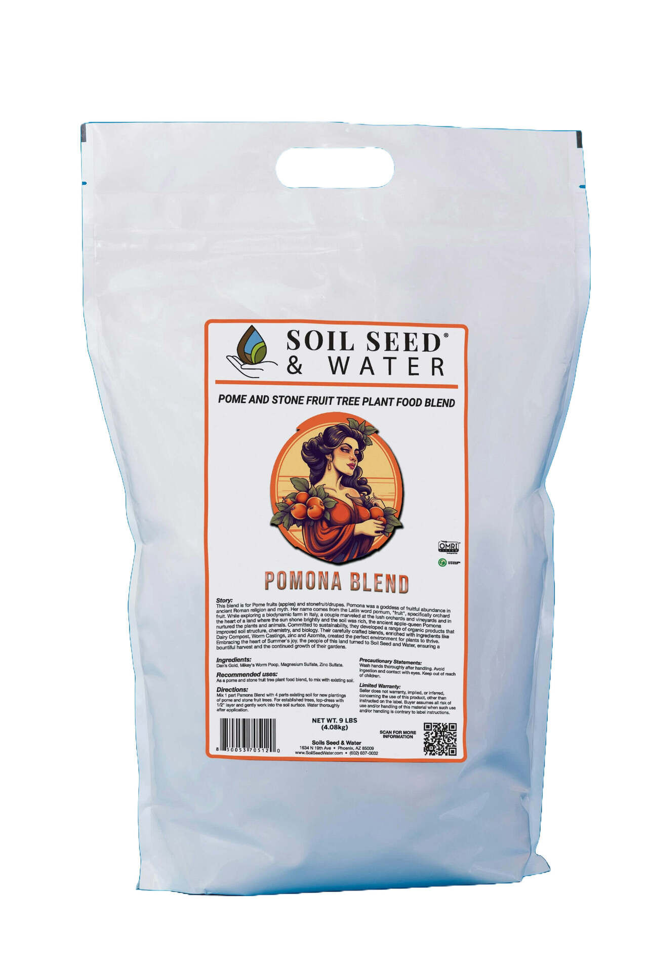 Pomona Blend 9lbs 1 CF - Soil Seed & Water