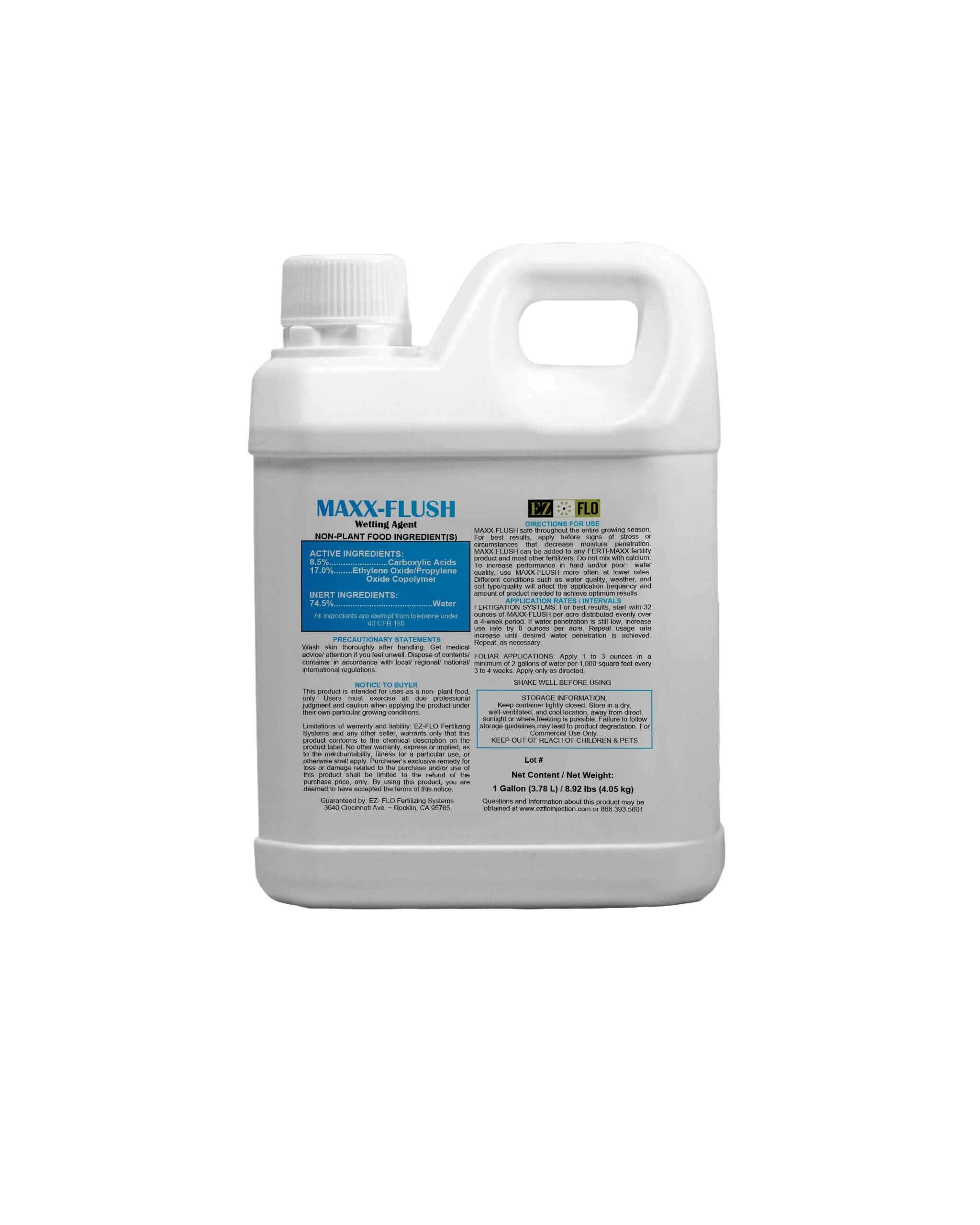 MAXX-FLUSH Surfactant and Penetrant Boosted with Complexing Carbon - 1 Gal Jug