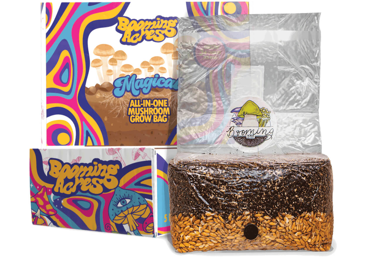 5lb Magical All-In-One Mushroom Grow Bag - Booming Acres