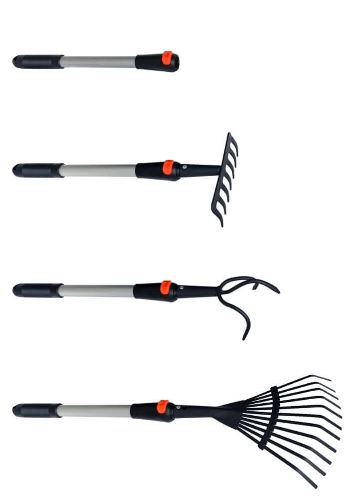 Cultivator and Rake Garden Multi Tool Bundle