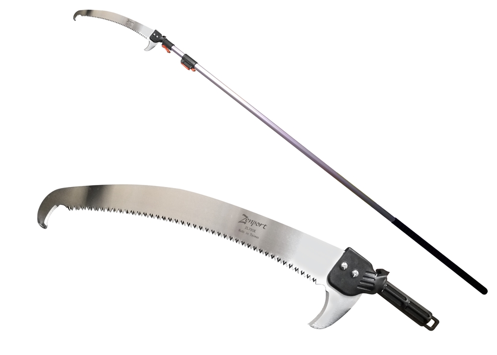 Telescopic Pole Saw With Pole - Extends 14.5-Feet
