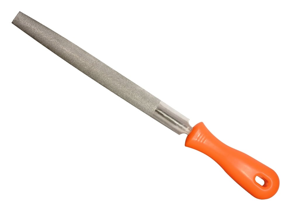 Half Round File Diamond-Coated - 8-Inch