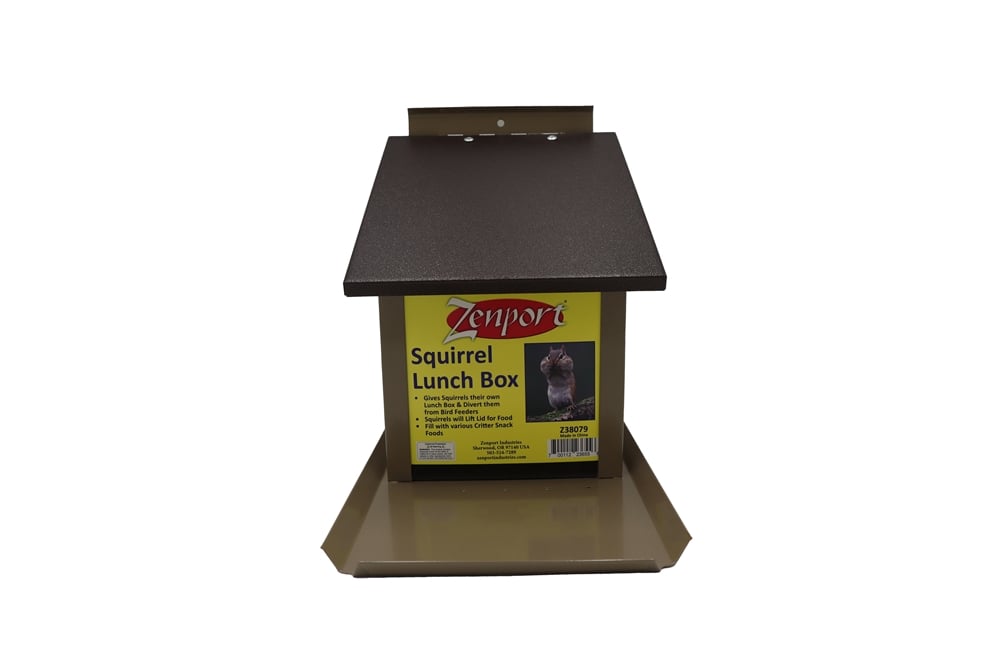 Squirrel Lunch Box Hopper Bird Feeder