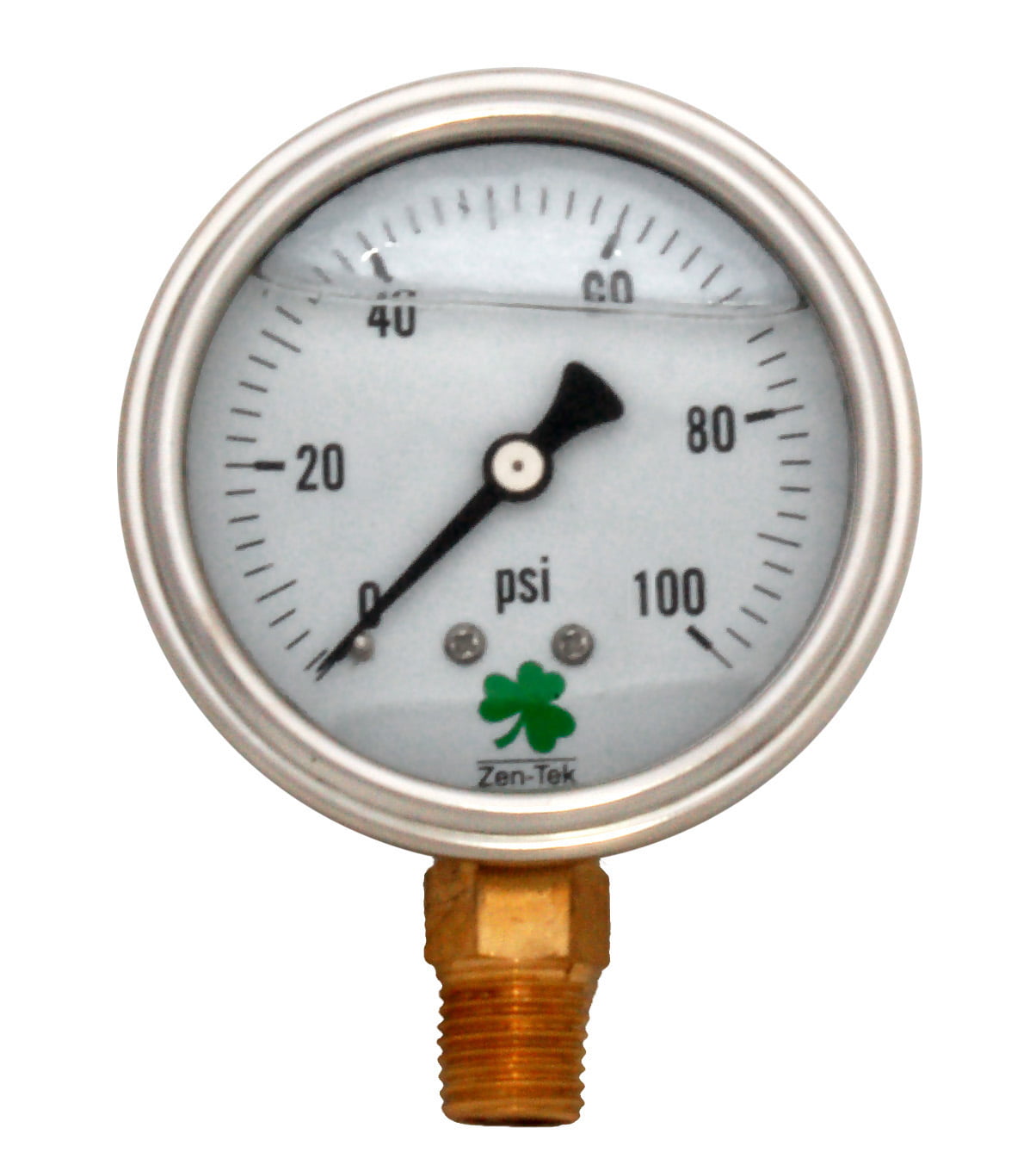 Glycerin Liquid Filled Pressure Gauge - 100 PSI