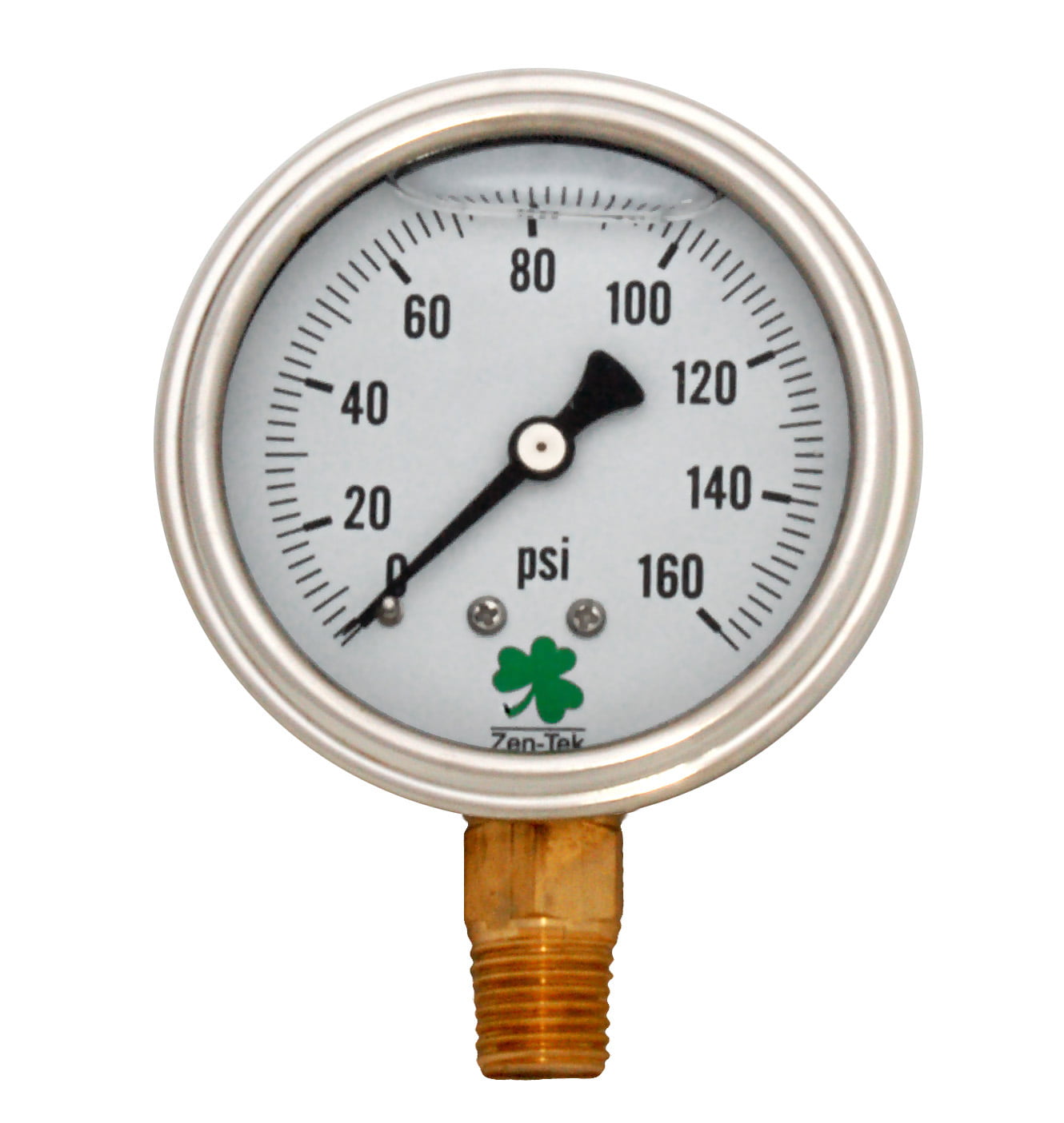 Glycerin Liquid Filled Pressure Gauge - 160 PSI