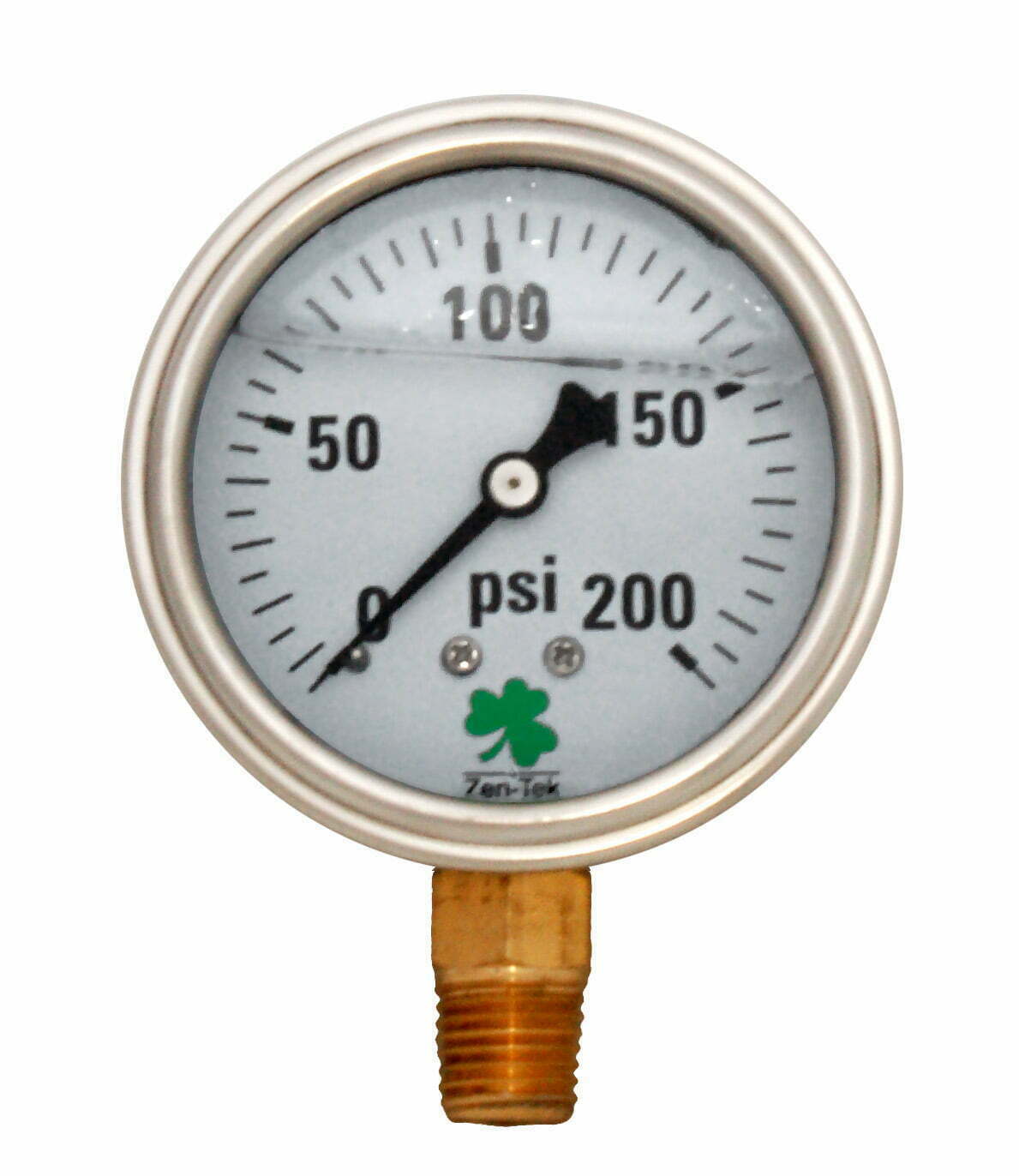 Glycerin Liquid Filled Pressure Gauge - 200 PSI