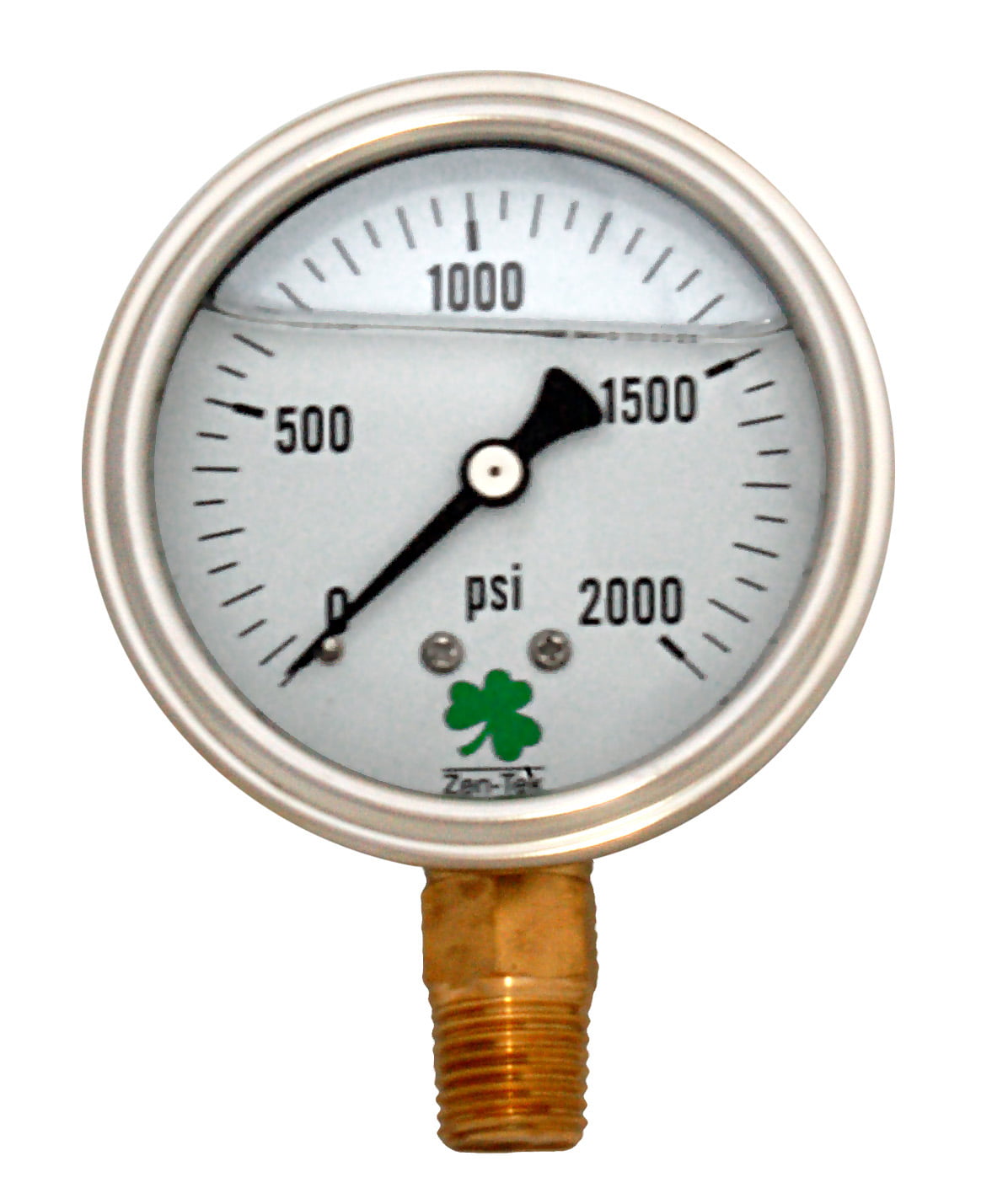 Glycerin Liquid Filled Pressure Gauge - 2000 PSI