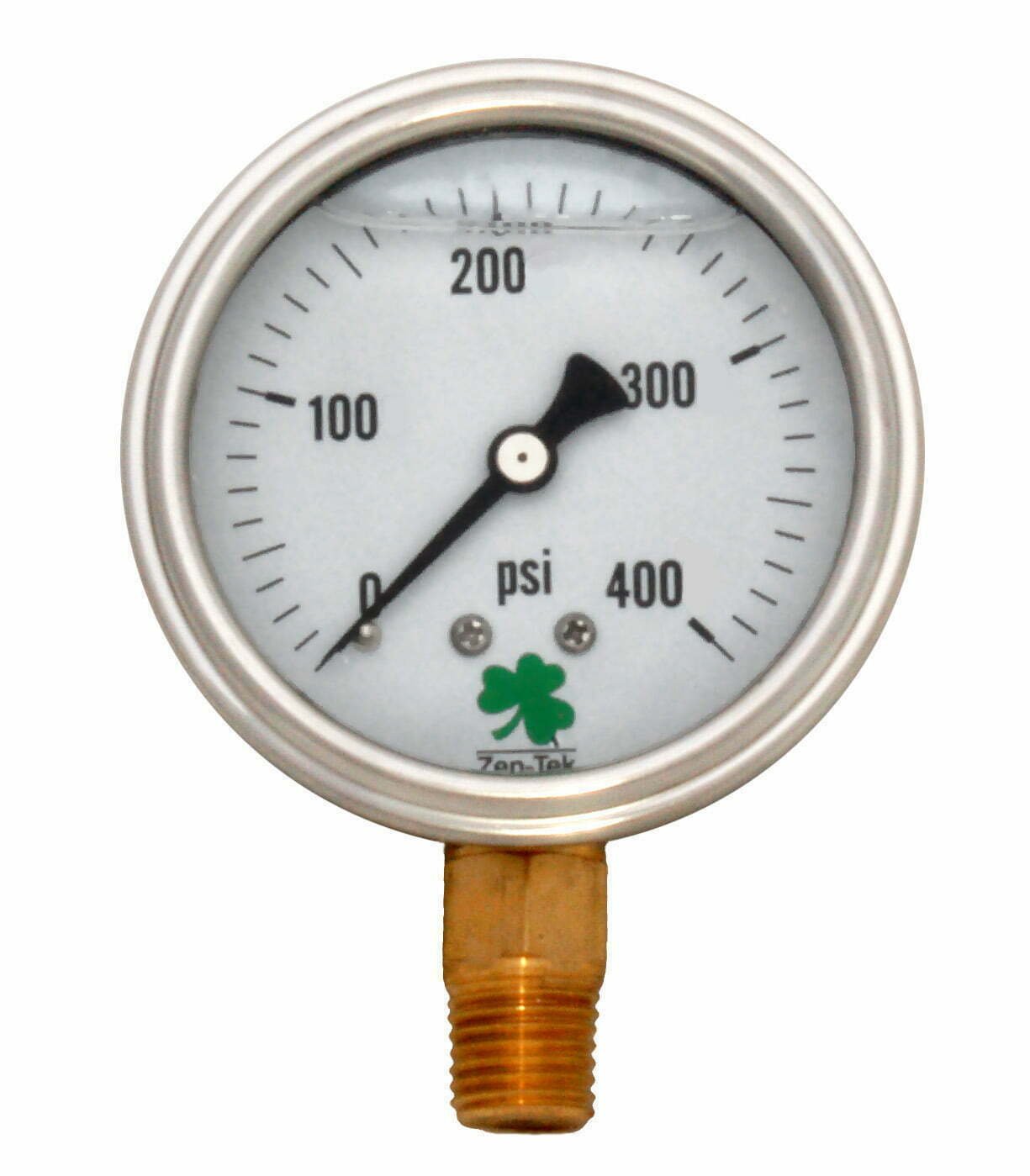 Glycerin Liquid Filled Pressure Gauge - 400 PSI