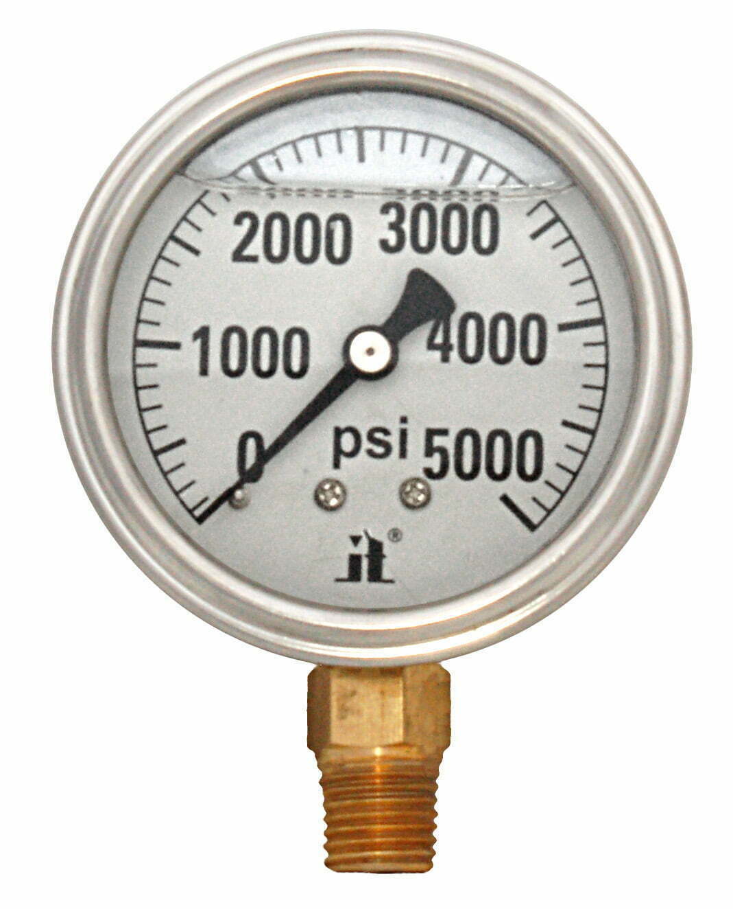 Glycerin Liquid Filled Pressure Gauge - 5000 PSI