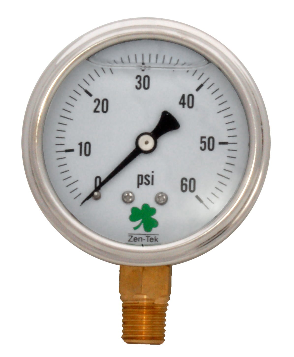 Glycerin Liquid Filled Pressure Gauge - 60 PSI