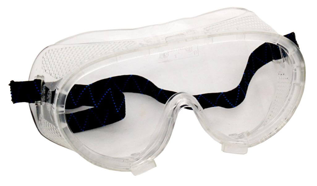 Chemical Splash Goggles with Clear Fog Free Lens and Reinforced Border