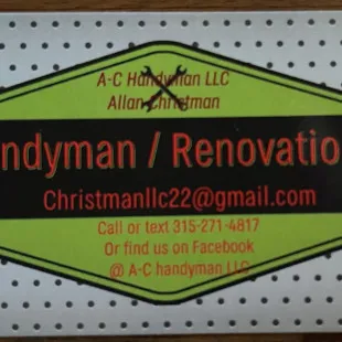 A-C Handyman llc logo