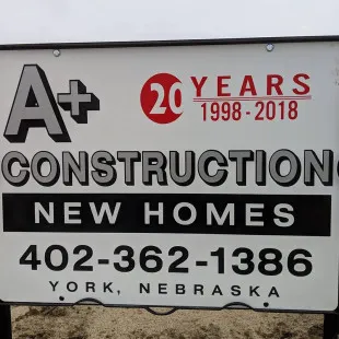 A+ Construction logo