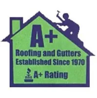 A Plus Roofing and Gutters logo
